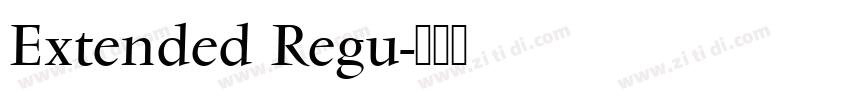 Extended Regu字体转换